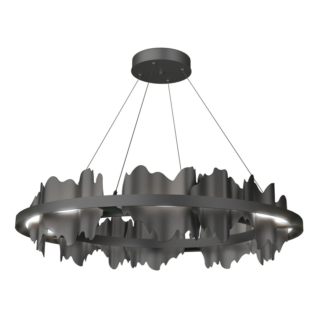 Hildene Hildene Circular LED Pendant in Black (39|139653-LED-STND-10-10)